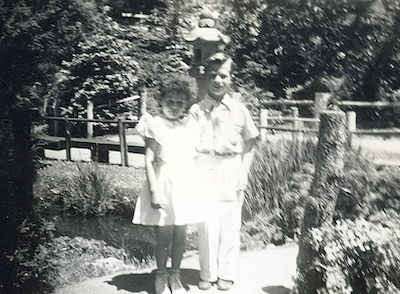Jim and his sister, Mary Ann, at the Japanese Tea Garden